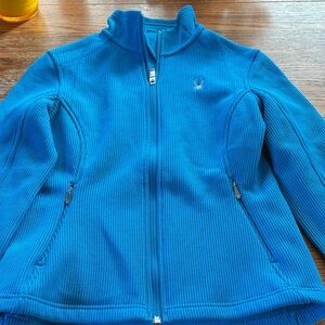 Spyder Electric Blue Ribbed Jacket